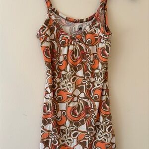 Banana Republic Retro Print Camisole Tank Top Organic Cotton Size S